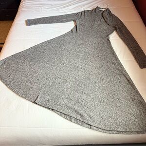 Elegant Gray Women's Dress - Soft, cozy, fitted at the top - ZARA
